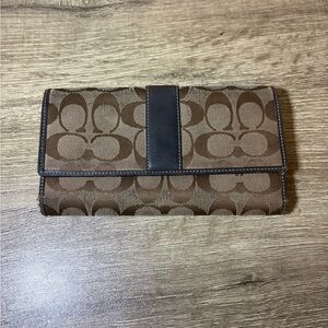 Coach Brown and Black Wallet